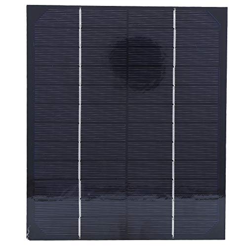 Monokristalline Silizium Solarpanel 6W 12V Hocheffizienz tragbare Solarladegerät für Batterielade im Freien Batterieladung DIY Netzteil Solarpanel Outdoor Gartenleuchte von plplaaoo
