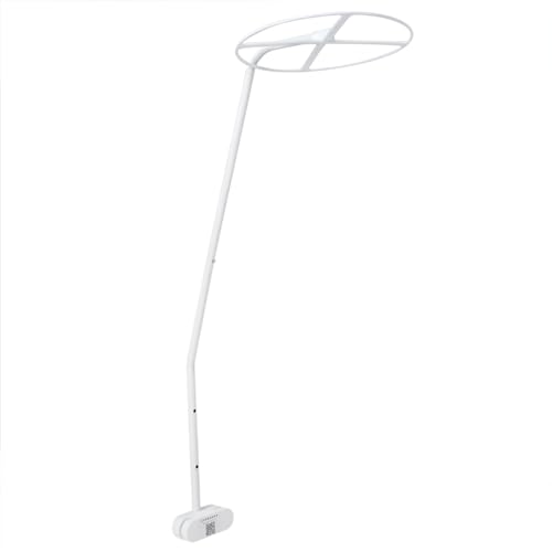 NET -Ständerhalter Einstellbarer Clip auf Crib Canopy Halter Rack Nettozubehör für Baby Crib Weiße ABS 1,1 m 3,6 Fuß 440g von plplaaoo