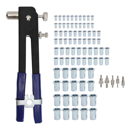 Nietmutter -Werkzeug - -Kit 86pcs Legierung Stahl Nieten -Set mit Aufbewahrungsbox für DIY -Projekte Möbel Restoration Car Modifikation Nietmutter -Werkzeug - -Kit 86pcs Legierung Stahl Nieten -Set mit Aufbewahrungsbox für DIY -Projekte Möbel Restoration Car Modifikation von plplaaoo