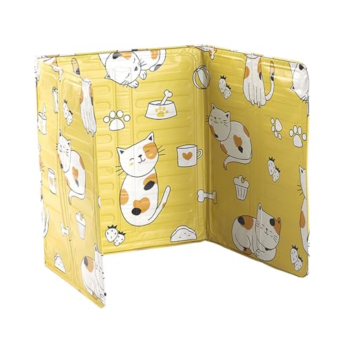 Öl Spritzbraffelschutz Hitzebeständiges Aluminiumfolie Einstellbare Breite spritzsicherer Bildschirm für Küchenherd Hauskochen Easy Clean Cartoon Design von plplaaoo