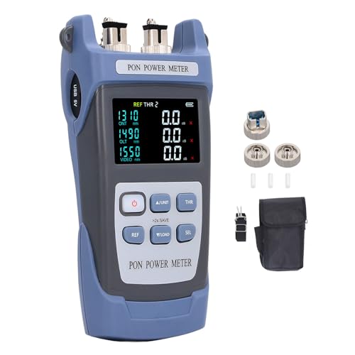 Optical Power Messer Handheld Fibre Fibre Test Tool Kit mit Color LCD -Bildschirm für Online -Netzwerkerkennungsgeräte. Professionelle Glasfasertests von plplaaoo