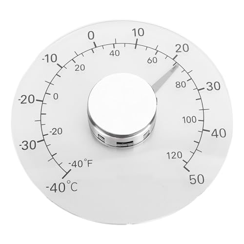 Outdoor -Thermometer hoher Genauigkeit empfindlicher großes Zifferblatt Thermometer breiter Reichweite 40 ℃ bis 50 ℃ für Fenstertür Innen im Außenbereich Acrylplatte Edelstahl Outdoor -Thermometer hoher Genauigkeit empfindlicher großes Zifferblatt Thermometer breiter Reichweite 40 ℃ bis 50 ℃ für Fenstertür Innen im Außenbereich Acrylplatte Edelstahl von plplaaoo