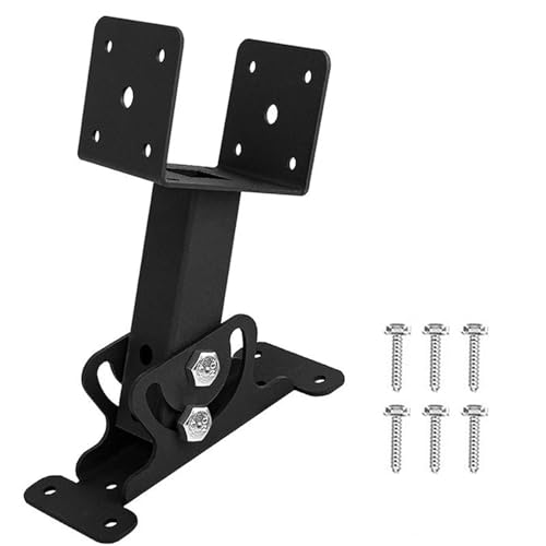Pergola Dach Riser Beam Bracket Kit Verstellbares Kohlenstoffstahl -Dachhalterungshalter für 4x4 und 4x6 Holzbalken Schwarzpulverbeschichtete haltbare Stütze Pergola Dach Riser Beam Bracket Kit Verstellbares Kohlenstoffstahl -Dachhalterungshalter für 4x4 und 4x6 Holzbalken Schwarzpulverbeschichtete haltbare Stütze von plplaaoo