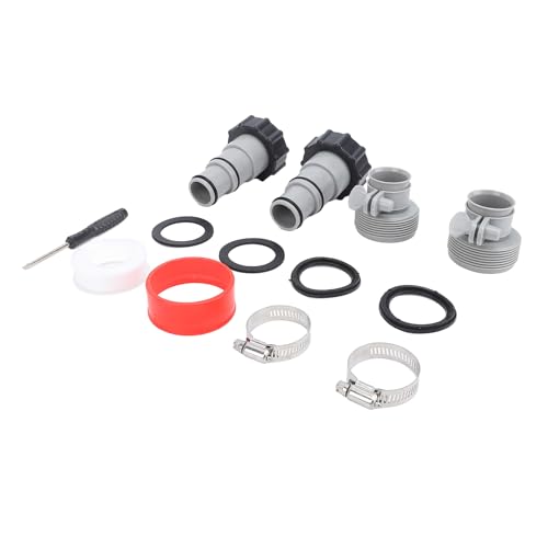 Poolschlauch -Adapter -Kit -Gewindeverbindungsanschluss Klemmen Dichtungen Ersatzteile für Anpassung AU Schwimmbad Pumpe PVC -Material 2 Sätze von plplaaoo