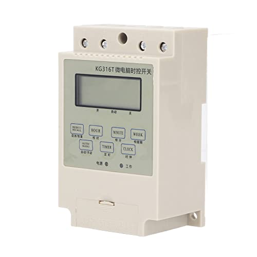 Programmierbarer digitaler Zeitschalter Mikrocomputer Elektronische Relaissteuerung Timer -Schiene mit Transformator 25A Beige Programmierbarer digitaler Zeitschalter Mikrocomputer Elektronische Relaissteuerung Timer -Schiene mit Transformator 25A Beige von plplaaoo