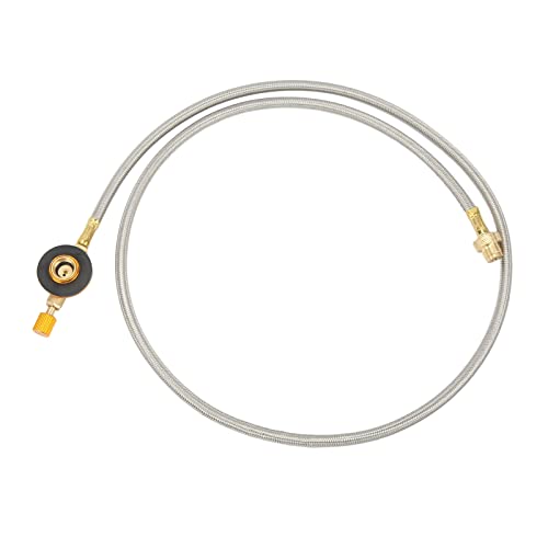 Propan-Schlauchverlängerung, Propan-Verlängerungsschlauch, Messing-Edelstahl-Gummi-Propan-Verlängerungsschlauch, Einfach Anzuschließen, Flaches Gastank-Verlängerungsrohr, Für Outdoor, Wohnmobil, von plplaaoo