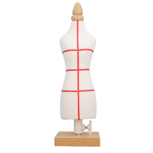 Puppenkleid Form 12,2 Zoll professionelle Leinwand Kleidung nähen Schaufensterpuppen Tisch Top Display Ständer mit Holzbasis zum Nähenmuster machen das Unterrichten zu (Typ 2) von plplaaoo