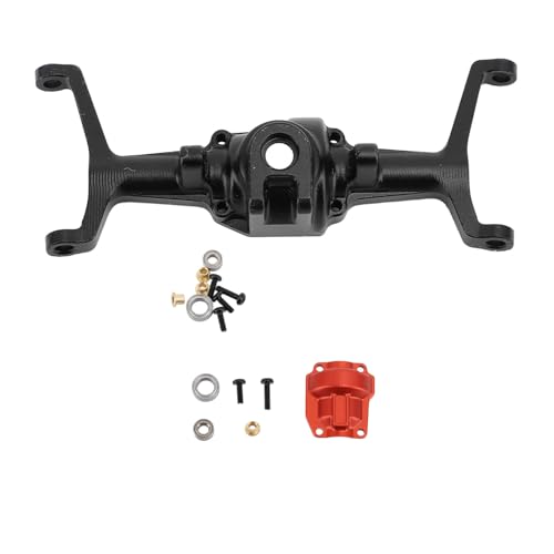 RC Car Frontachse Gehäuse Aluminiumlegierung erweiterte Design Hochleistungs -Frontachse Gehäuse Gehäuse für Hobbyplus 1/18 4WD CP18P RC Car Off Road Crawler Upgrade Teile (Schwarz) von plplaaoo