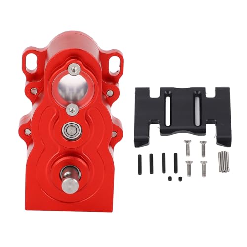 RC -Getriebe Motor Aluminium CNC vertikaler Getriebe D1RC für SCX10 1/10 Fernbedienungsauto -Upgrade -Teile (Red) von plplaaoo