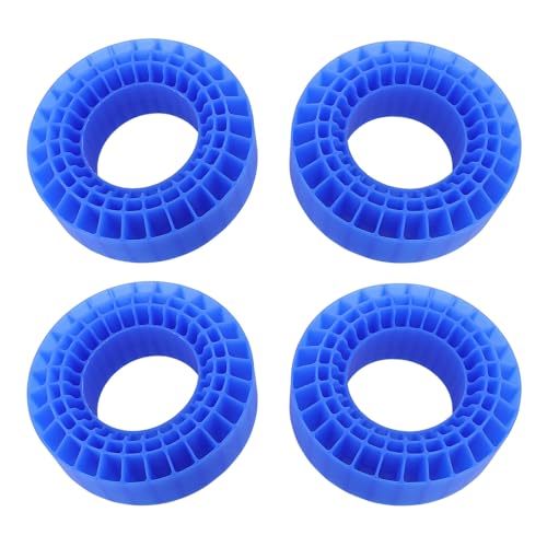 RC -Reifenschaumeinsatz 3 Schichten hohl wasserdichte temperaturbeständige Silikon -RC -Auto -Reifenschaum für 1/10 RC -Auto 1,9 -Zoll -Reifen 4pcs (Blau) von plplaaoo
