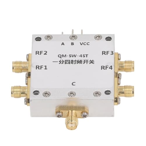 RF Switch -Modul SP4T RF Switch Mikrowellen -Elektronikschalter 0,1 6 GHz hohe Isolation breites Band niedriger Einfügungsverlust für das drahtlose Kommunikationssystem RF von plplaaoo