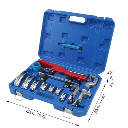 Rohr Bender Kit Compact Rohr Bender Mehrere Größen Biegeköpfe 3/16 bis 1-1/4 -Zoll -Rohrschneiderkapazität von plplaaoo