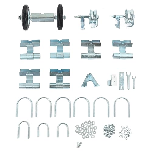 Rolling Chain Link Gate Wheel Wheel Kit Yard Gate Wheel Rut Runner Set für Farmgrasland von plplaaoo