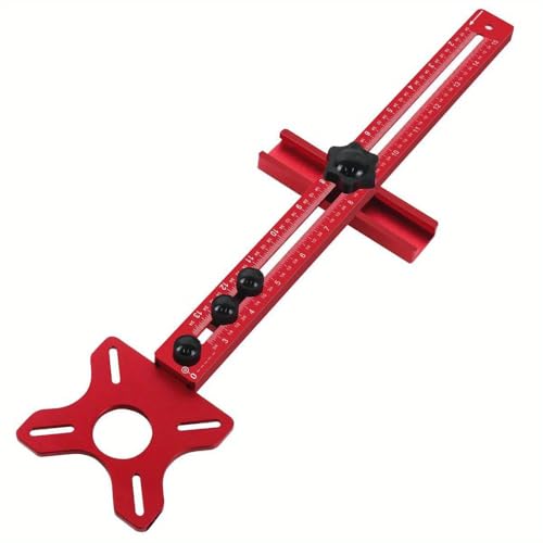 Router Mahlen Groove Bracket Aluminiumlegierung Router Kreis Schnitt Jig Verstellbarer Router Jig für Holzbearbeitungsschrank Hardware -Jig Professionelle (Ohne Basis) von plplaaoo