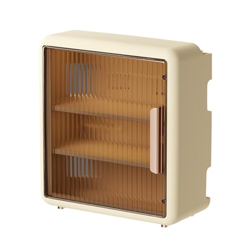 Router-Regal-Aufbewahrungsbox, an der Wand montiertes Router-Regal, 2,2 x 6,3 x 13,39 Zoll, Wand-Aufbewahrungsregal aus Kunststoff, halbtransparente Wand-Router-Kabelbox mit von plplaaoo