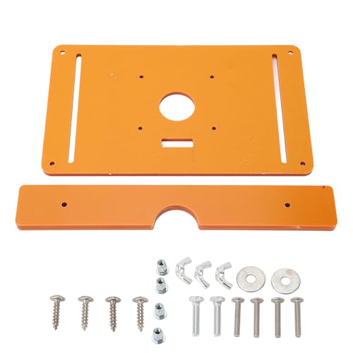 Router Tischplatte Holzbearbeitungseinsatz Bleibiger CNC Verarbeitete Trimmbräuchwerkzeuge mit Zubehör für Holzbearbeitungsprojekte Engineering Kunststoffmaterial Router Tischplatte Holzbearbeitungseinsatz Bleibiger CNC Verarbeitete Trimmbräuchwerkzeuge mit Zubehör für Holzbearbeitungsprojekte Engineering Kunststoffmaterial von plplaaoo