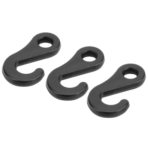 S Form Hook PVC Zelthaken 20pcs Hochleistungs -Hochleistungswiderstand Campingzubehör für Outdoor -Zelte Leichtes tragbares dauerhaftes ökotischem Material 3.2x2x0,5 cm von plplaaoo