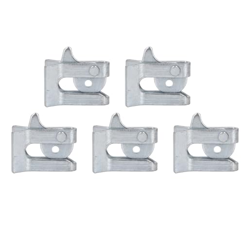 Schweinenzauntorverriegelte verdickte verzinkte Stahlplattenschild -Farm -Gate -Verriegelung sicher und einfach zu bedienen für feindliche Bett- und Kindergartenbett 5 Sets (Wandstärke 3,5 mm) von plplaaoo
