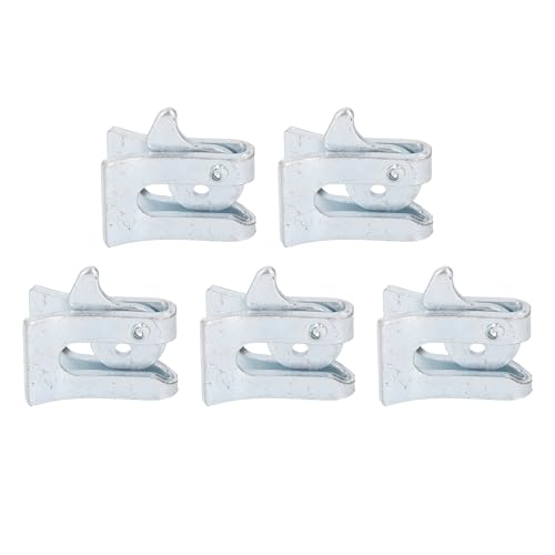 Schweinenzauntorverriegelte verdickte verzinkte Stahlplattenschild -Farm -Gate -Verriegelung sicher und einfach zu bedienen für feindliche Bett- und Kindergartenbett 5 Sets (Wandstärke 4,5 mm) von plplaaoo