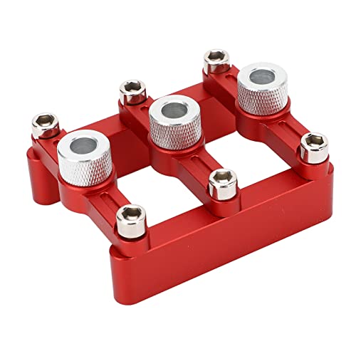 Selbstzentrierende Doweling Jig 3 in 1 Lochbohranleitung 90 Grad Positionierer Lokator -Werkzeug für Holzbearbeitung Aluminiumlegierung rot Selbstzentrierende Doweling Jig 3 in 1 Lochbohranleitung 90 Grad Positionierer Lokator -Werkzeug für Holzbearbeitung Aluminiumlegierung rot von plplaaoo