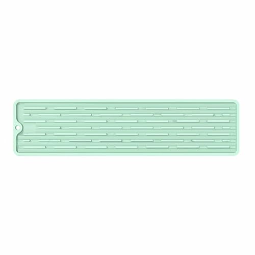 Silikon -Isolationspad Nicht -Schlupf -Hitzefantes Mehrzweck -Arbeitsplattenmatte für Küchenbad grün 35 x 8,8 cm 85 g von plplaaoo