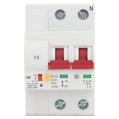Smart Circuit Breaker Active Passiv Signal Control 2P Miniatur Breaker Überlastschutz Luftschalter AC 230 V (100a) von plplaaoo