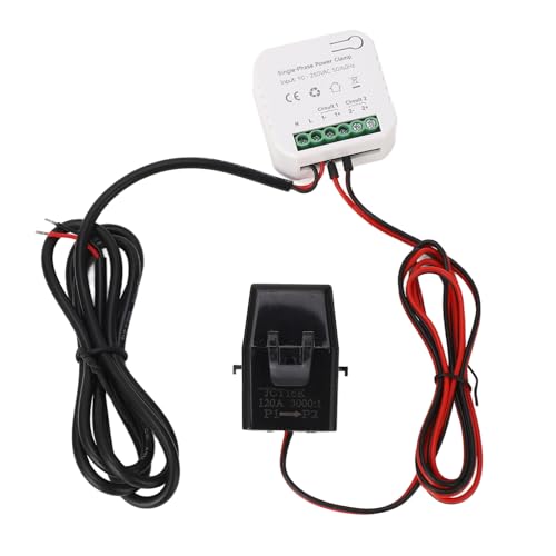 Smart WiFi Energy Monitor Elektrizitätsmesser -Tester mit 120A aktueller Transformator Echtzeitverbrauch Tracking für das Wohngebrauch von Solarsystemen zu Hause von plplaaoo