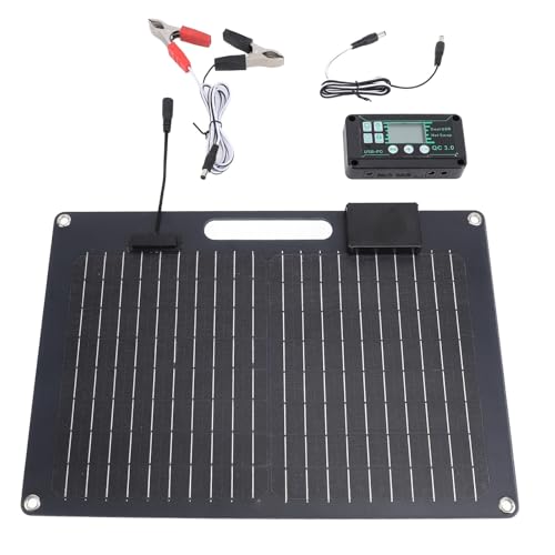 Solar Panel Kit Batterie Ladegerät 100W monokristalline Silizium USB -Doppelausgang 12 V 24 V 100A Controller wasserdicht für RV -Bootsdach -Wohnmobile Schwarz Solar Panel Kit Batterie Ladegerät 100W monokristalline Silizium USB -Doppelausgang 12 V 24 V 100A Controller wasserdicht für RV -Bootsdach -Wohnmobile Schwarz von plplaaoo