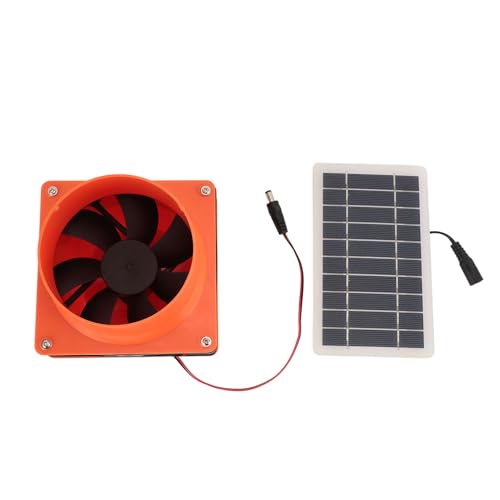 Solar angetriebener Auspufflüfter 10W 5V ABS monokristalline Silizium -Solarpanel Lüftungslüfter Kit für Round Rohrhäuser Hühnerschall von plplaaoo