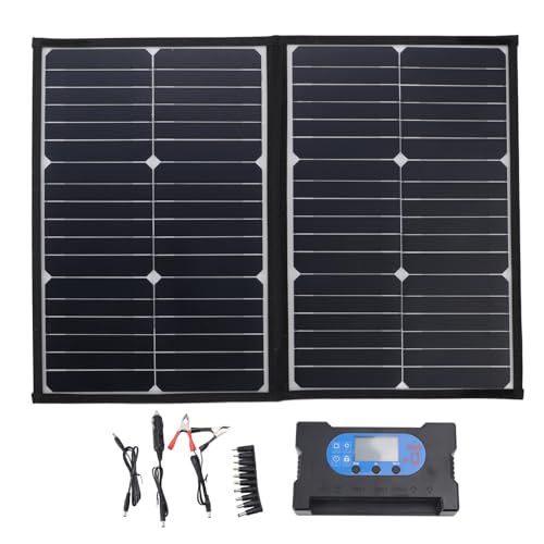 Solarpanel Ladegerät Kit 40W monokristalline Silizium Tragbare Solarpanelklapptasche mit Controller für RV -Camping im Freien im Freien von plplaaoo