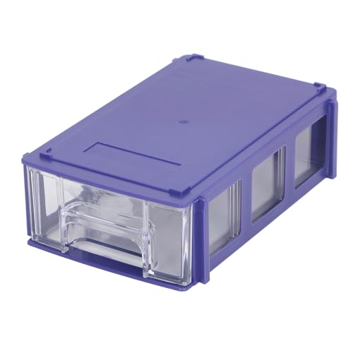Stapelbare Lagerschublade Kunststoff -Mini -Organizer für kleine Teile Schraube Bastelblaue Schale 140 x 90 x 40 mm von plplaaoo