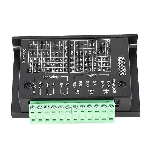 Stepper Motor Triver Controller Board Modul leistungsstarke Leistung hohe Genauigkeit TB6600 Technologie für 42 57 86 Trittmotor DIY CNC Robotikprojekte Kunststoff Kunststoff von plplaaoo