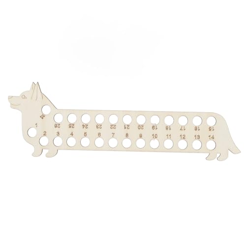 Stickerei Faden Organizer Board tragbares niedliche Tierform Holz Kreuzstich Flosshalter Nadelhandwerk Werkzeug zum Nähen Enthusiasten Pappelmaterial (Hund) von plplaaoo