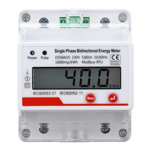 Stromzähler 4P LCD-Display Multifunktion ale einphasige bidirektion ale Energie messgeräte AC230V 5 80 A Stromzähler 4P LCD-Display Multifunktion ale einphasige bidirektion ale Energie messgeräte AC230V 5 80 A von plplaaoo