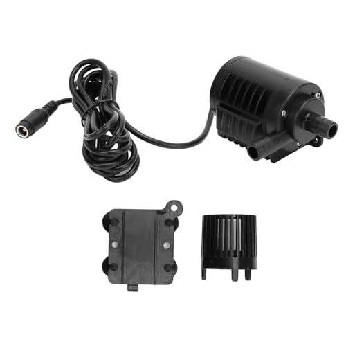 Tauchpumpe 12V 10W 0‑450L/H 0–400 cm Lift Wasserbrunnenpumpe mit Durchflussregelung und DC -Grenzfläche von plplaaoo
