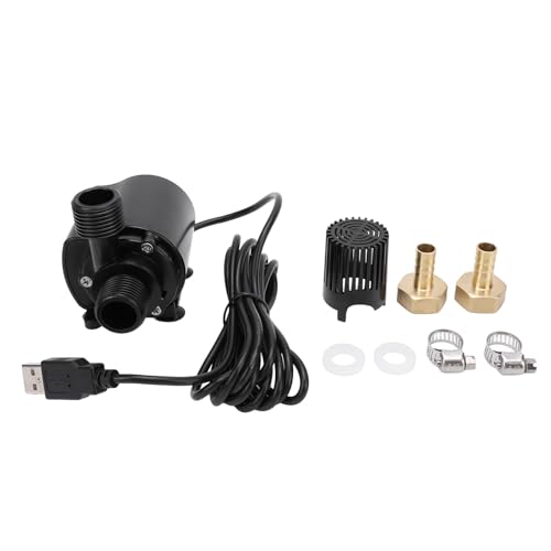 Tauchwasserpumpe DC 5V 4W 500 l 180 cm Lift IP68 Ultra ruhiger USB -bürstenloser Füllfederhalterpumpe für Fischtank Aquarium von plplaaoo