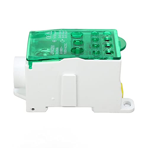Terminal Block Junction Box Spleißen Din Rail Single Pole Power Verteilung Box 690V 250A (Grün) von plplaaoo