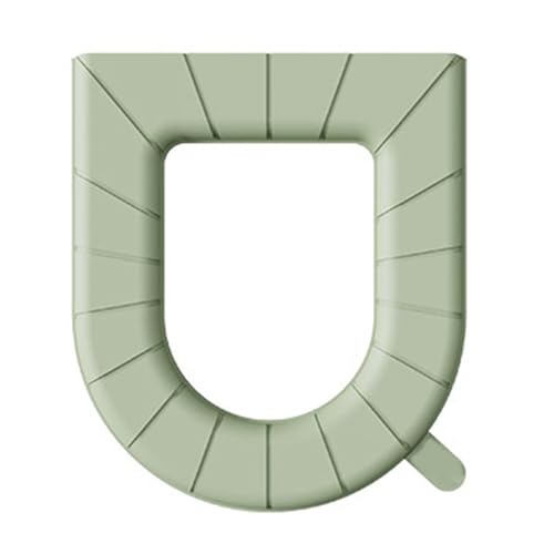 Toilettensitzabdeckung Universal Eva wasserdicht waschbar wiederverwendbares Toilettensitzabdeckungskissen mit Griff für das Haus für Heimhotel Green Alle Saisons (Vollständige Wrap) von plplaaoo