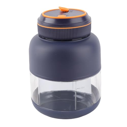 Tragbare Blender Handheld Fruit Mixer USB wiederaufladbare persönliche Mixer Juicer Cup Leckdofter leistungsstarke Mischungen für Smoothies Shakes Säfte ABS PP Edelstahl 800 ml (Blau) von plplaaoo