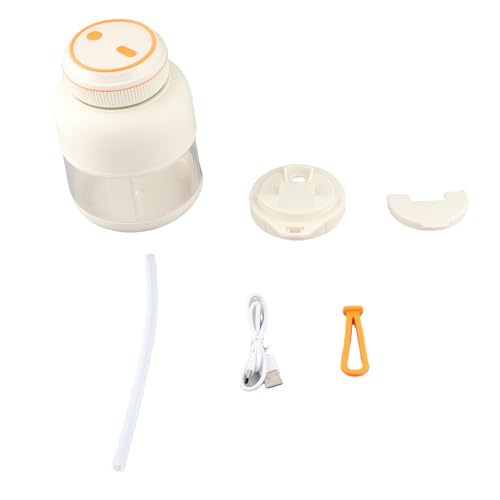 Tragbare Blender Handheld Fruit Mixer USB wiederaufladbare persönliche Mixer Juicer Cup Leckdofter leistungsstarke Mischungen für Smoothies Shakes Säfte ABS PP Edelstahl 800 ml (Weiß) von plplaaoo