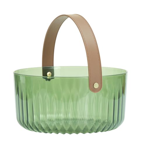 Tragbarer Eiseimer Getränkkühler für Eisbier -Weinfruchtkorb mit bequemem Griff für den Gebrauch im Innenbereich im Freien (Großes dunkelgrün) von plplaaoo