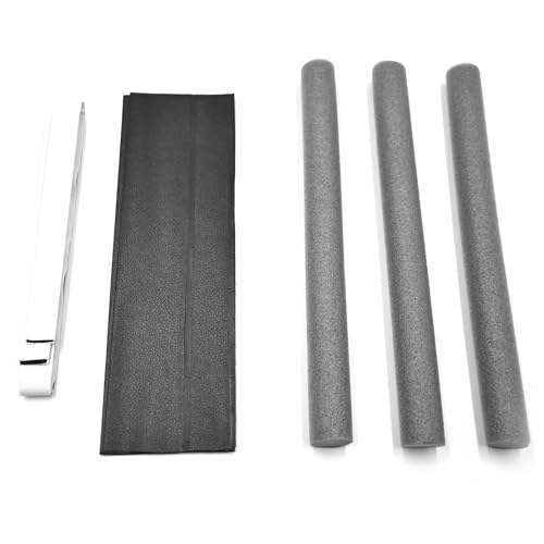 Tür Draft Stopper wasserdicht schalldicht einseitig Schaum unter Türgeräuschblocker für die Außentür in der Innenausstattung 36,2 Zoll Premium -Material Verstellbarer Größe (Schwarz) von plplaaoo