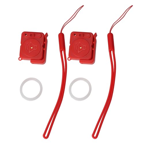 Türgriff Alarm Anti -Diebstahl 2pcs Schwingung ausgelöst tragbarer Fensteralarm für Reisewagen Hotel Haltbares ABS -Material Leichte einfache Installation (Rot) von plplaaoo