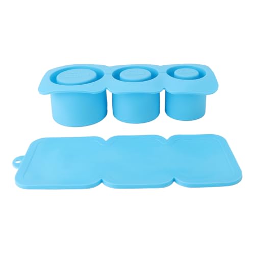 Tumbler Ice Cube Tablett Silikon -Eisformen große Kapazität Hochtemperaturbeständig für 30 Unzen 40 Unzen Tassen Gefrier Jungfrüchte Whisky Spülmaschine Safe Safe (Blau) von plplaaoo