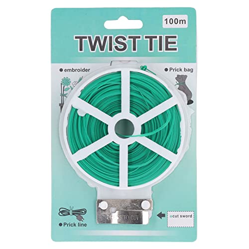 Twist Tie Plant Kabelstütze Twine 100 m PE -Werkzeug mit Cutter für Garten Gartenbau Flexible Dauerlager Draht für Blütenanordnung Pflanzen Unterstützung AST Fixing Cable Twist Tie Plant Kabelstütze Twine 100 m PE -Werkzeug mit Cutter für Garten Gartenbau Flexible Dauerlager Draht für Blütenanordnung Pflanzen Unterstützung AST Fixing Cable von plplaaoo