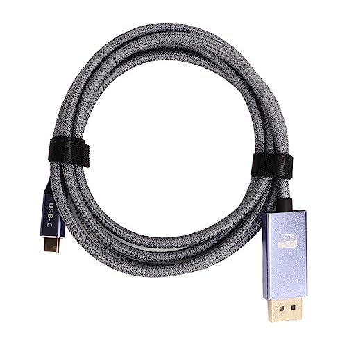 Typ C to DisplayPort -Kabel USB C -zu DP -Kabel 1.4 geflochtene goldene Platten -Stecker Aluminium -Legierungsschale für den Laptop -Telefonmonitor (3 Meter / 9,84 Fuß) von plplaaoo