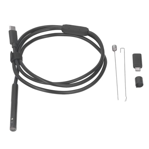 USB C -Endoskopkamera 1920p HD HD Dual Lens IP67 wasserdichte Inspektionskamera mit halb starrem Kabel für Android iOS Smartphones OTG -Funktion HLK -Motorrohrinspektion (3m) von plplaaoo
