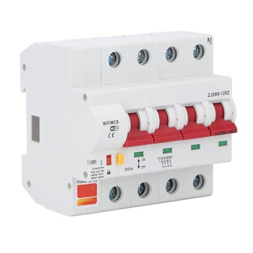 WiFi Circuit Breaker Smart Circuit Breaker Switch 4p 125A App -Fernbedienung mit Timer -Funktion für den kommerziellen Gebrauch von Home Commercial -Nutzung PA66 WiFi Circuit Breaker Smart Circuit Breaker Switch 4p 125A App -Fernbedienung mit Timer -Funktion für den kommerziellen Gebrauch von Home Commercial -Nutzung PA66 von plplaaoo