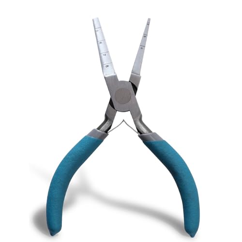 Wicklungszange runde Nasendraht Biegeschleifenwerkzeug mit klarer Skala für DIY -Schmuckhandwerksring machen C45 Stahl 6in Wicklungszange runde Nasendraht Biegeschleifenwerkzeug mit klarer Skala für DIY -Schmuckhandwerksring machen C45 Stahl 6in von plplaaoo