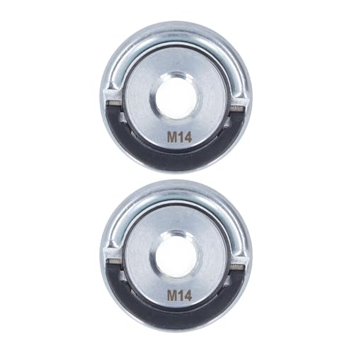 Winkel Flanschmutter M14 Selbstverriegelungsdruckplatte Schnellklemme Werkzeug Ersatzteile für Diamantblätter Schleifräder Legierung Legierung Stahl 45 mm 2pcs von plplaaoo